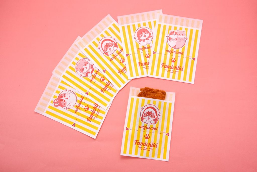「mofusand」デザイン　ホットスナック袋（ファミチキ袋）　(C)mofusand
