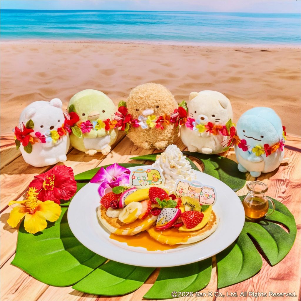 「すみっコぐらしのトロピカルパンケーキ」（1880円）　(C)2026 San-X Co., Ltd. All Rights Reserved.