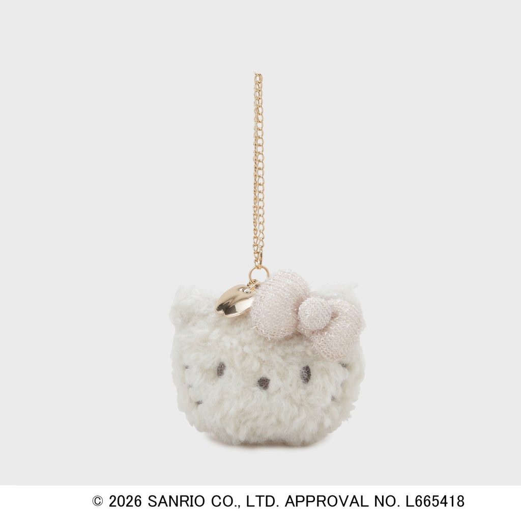 「【ハローキティ】キラふわフェイス型ミラーチャーム」（2989円）