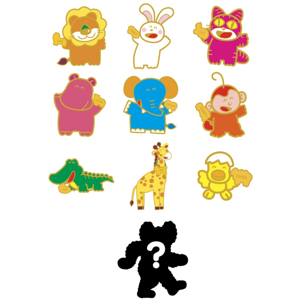 マグネットバッジ （ランダム全10種 500円）(C)ギンビス