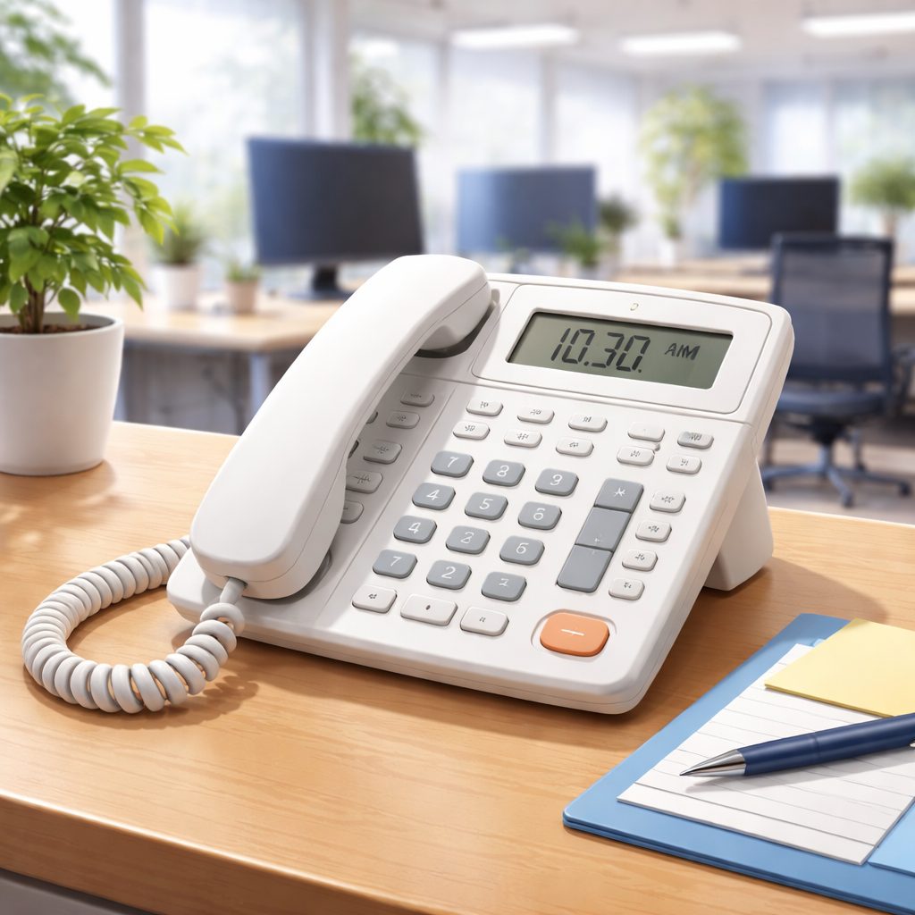 電話対応苦手？イメージ（※生成AIで作成）