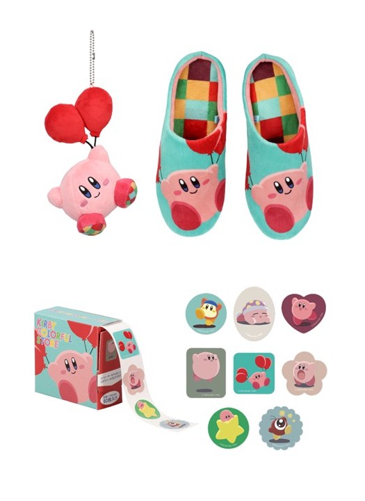 ふうせんマスコット(1980円)、スリッパ(2530円)、ロールシール(990円)