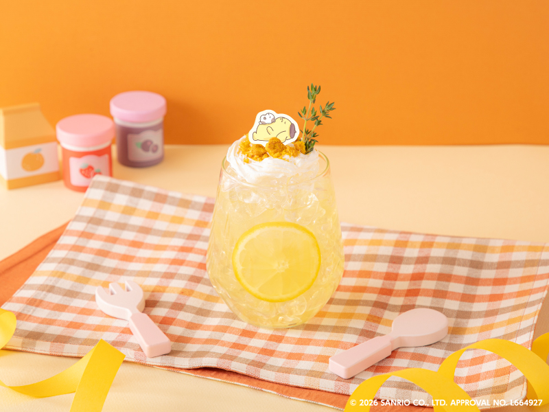 「すやすやしあわせレモネード」（990円）　(C)2026 SANRIO CO., LTD. APPROVAL NO. L664927