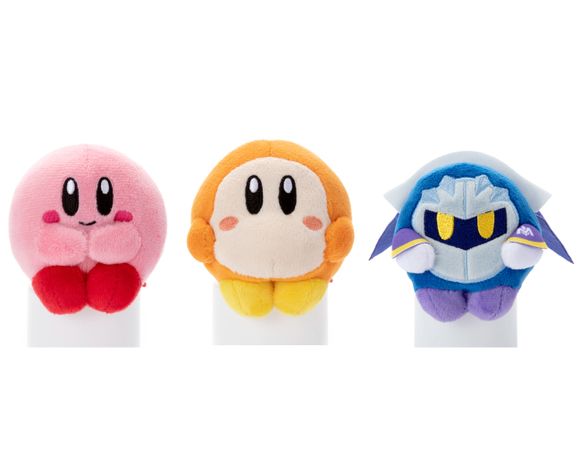 ちょっこりさんカービィ、ちょっこりさんワドルディ、ちょっこりさんメタナイト（各1320円）
