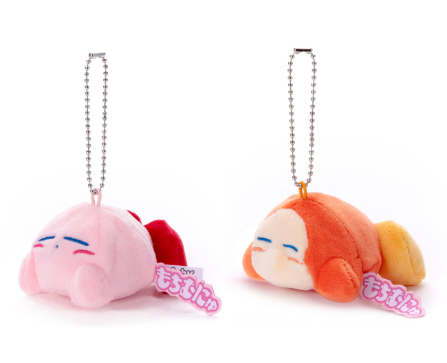 星のカービィ もちむにゅ ぬいぐるみマスコット カービィ、星のカービィ もちむにゅ ぬいぐるみマスコット ワドルディ（各1650円）