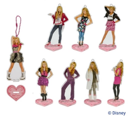 「ハンナ・モンタナ アクリルスタンドコレクション」（各990円）