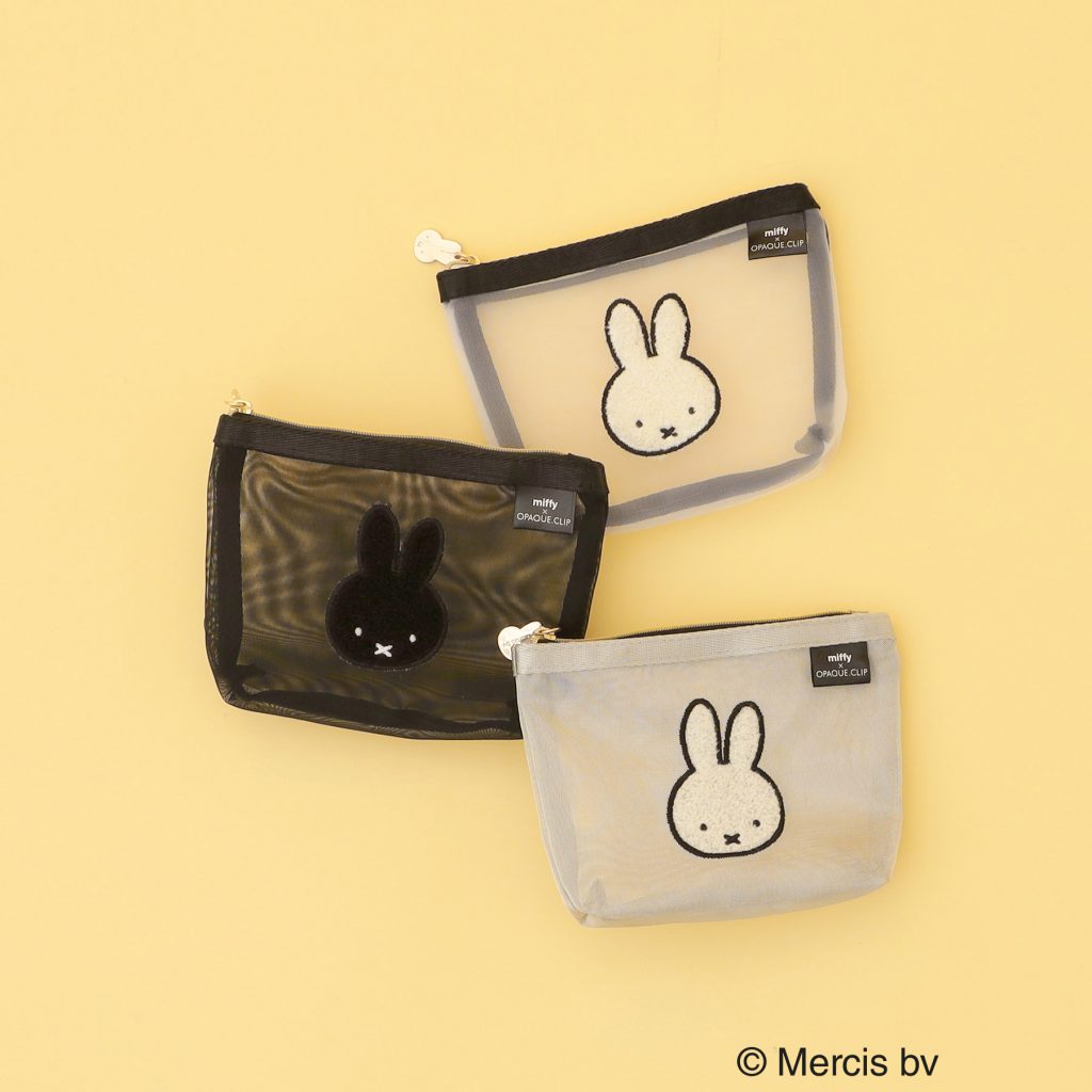 「【miffy】さがら刺繍チュールメッシュポーチ」（2479円）