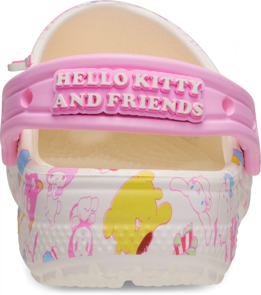 「ハローキティ アンド フレンズ パステル クラシック クロッグ」（22〜31cm・9900円、キッズサイズ・18〜21cm・7700円、トドラーサイズ・14〜17.5cm・7150円）　(C) 2026 SANRIO CO., LTD. APPROVAL NO. L670993