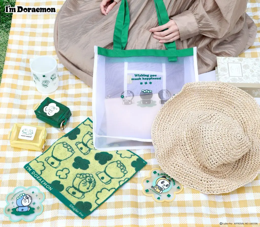 I'm Doraemonシリーズに、ドラえもんの春らしいクローバーデザインの新作が登場!