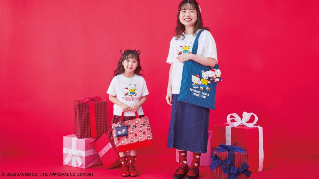 「ハローキティ×familiar」初コラボ　オリジナル生地を使用したデニムバッグなど全21型がラインアップ