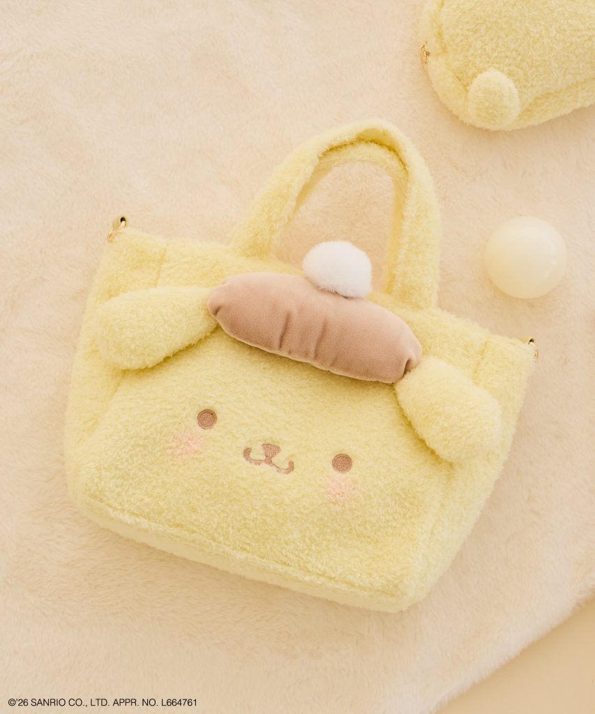 「ポムポムプリン 2Wayトートバッグ」（ライトイエロー・8800円）