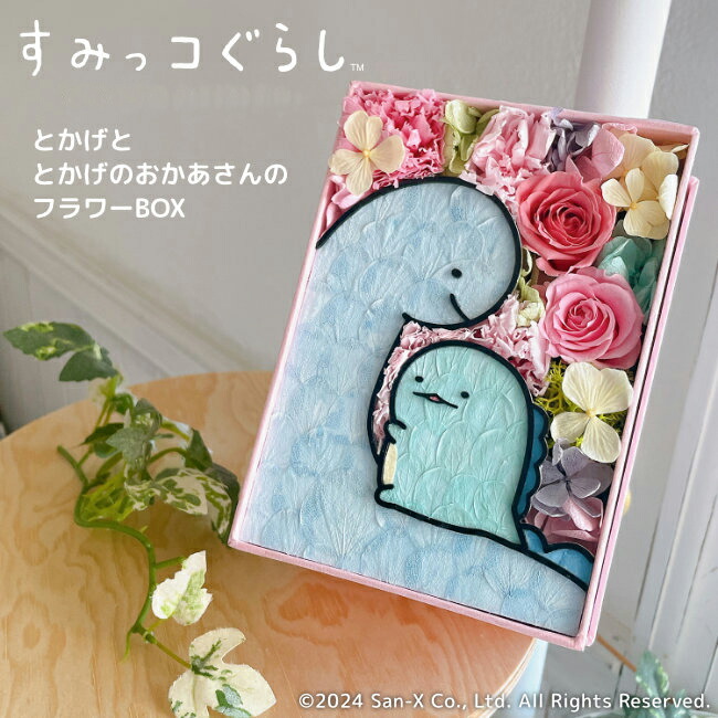 「すみっコぐらし とかげととかげのおかあさんのフラワーBOX」　(C)San-X Co., Ltd. All Rights Reserved.