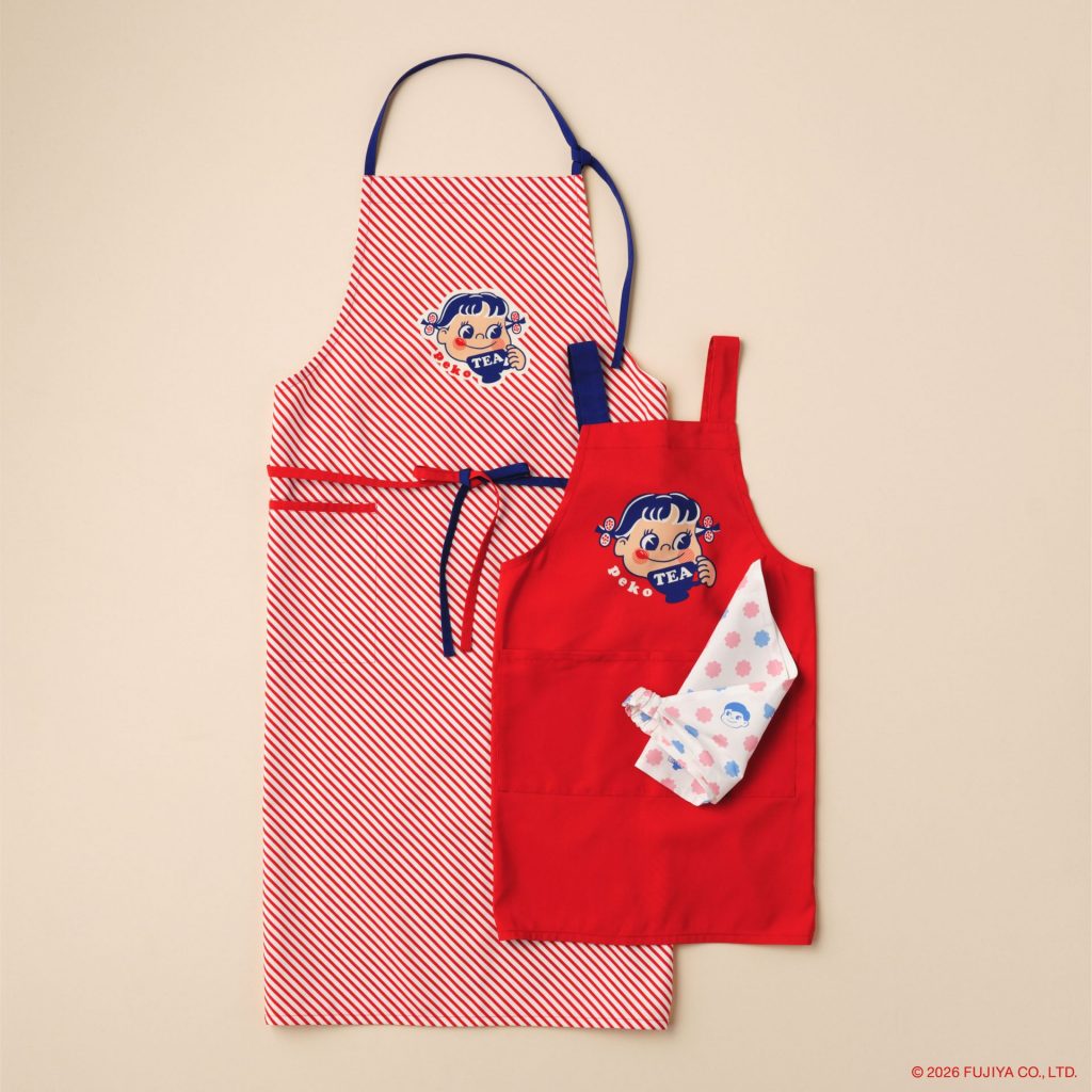 「エプロン」（5500円）、「キッズエプロン（三角巾付き）」（3960円）