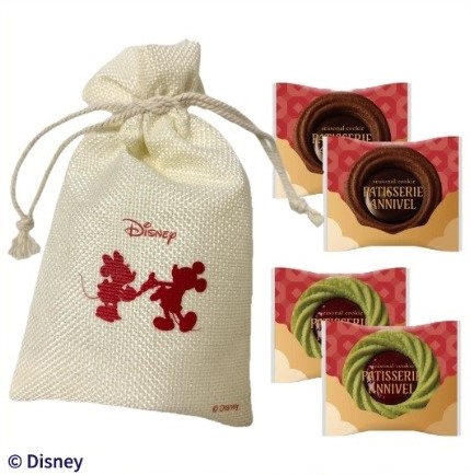 「パティスリーアニヴェル 巾着入りシーズナルクッキーセット」（1296円）