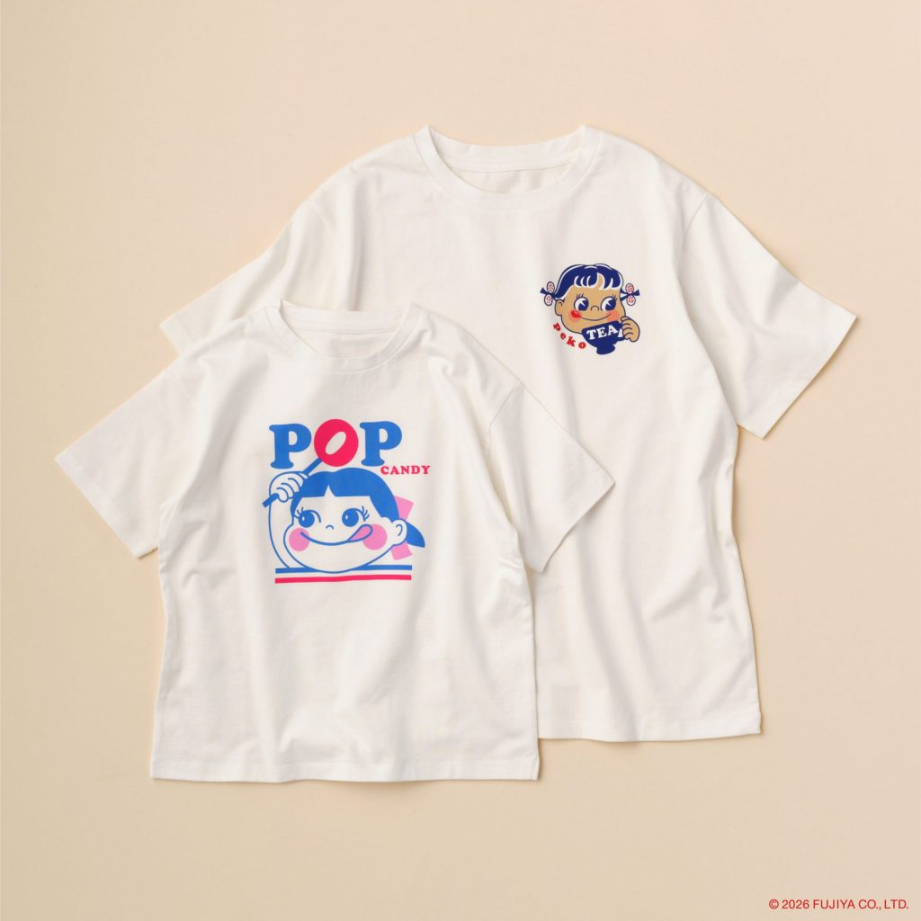 「プリントTシャツ」（4950円）、「プリントキッズTシャツ」（3850円）