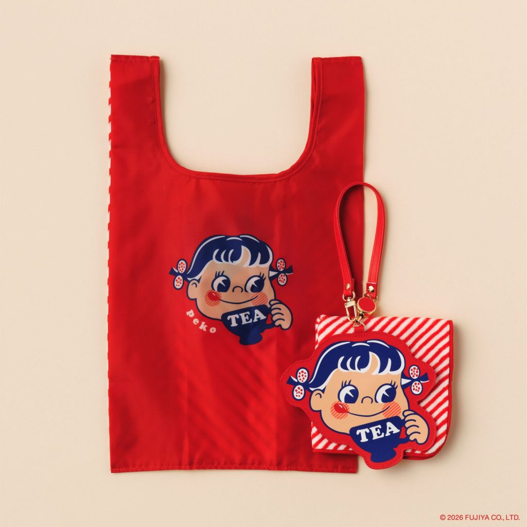 「ポケッタブルバッグ」（1980円）、「リール付きパスケース」（2970円）、「チャーム付きミニタオル」（1100円）