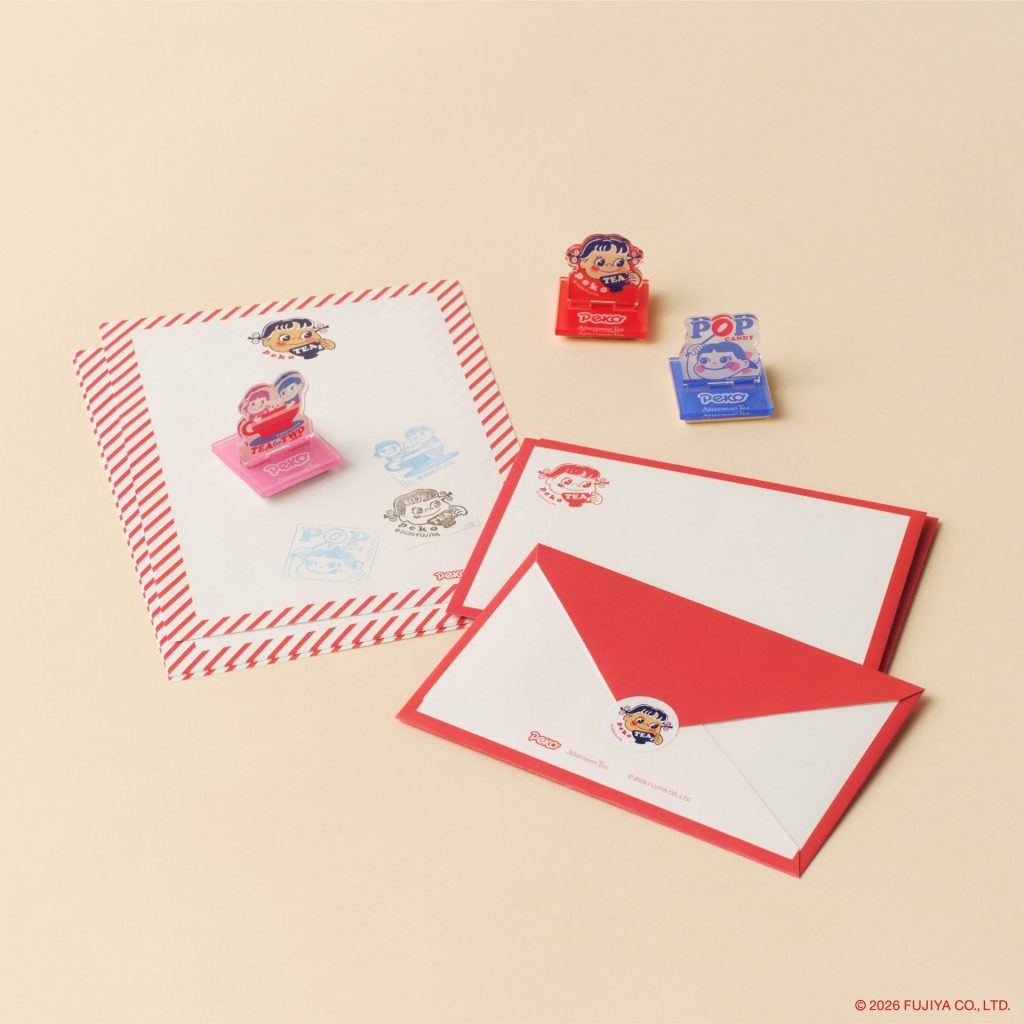 「レターセット」（1320円）、「スタンプ」（各935円）