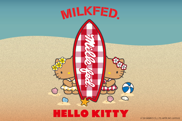 MILKFED.がハローキティとのコラボレーションアイテムを発表