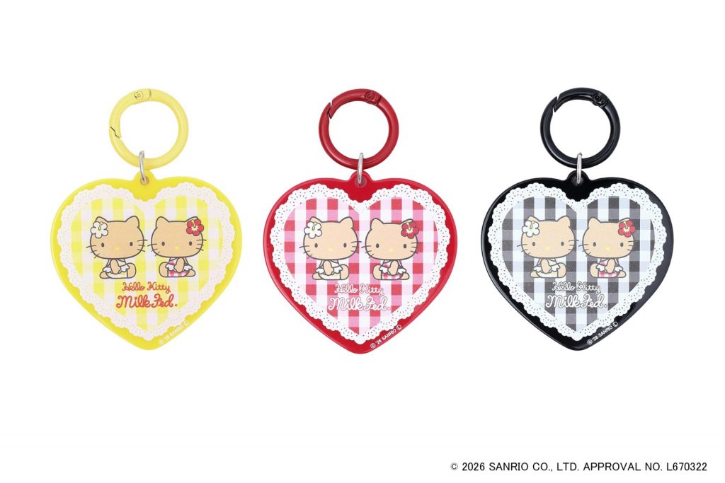 「SUN-KISSED F2F KEYCHAIN」（ライトイエロー・レッド・ブラック・1980円）