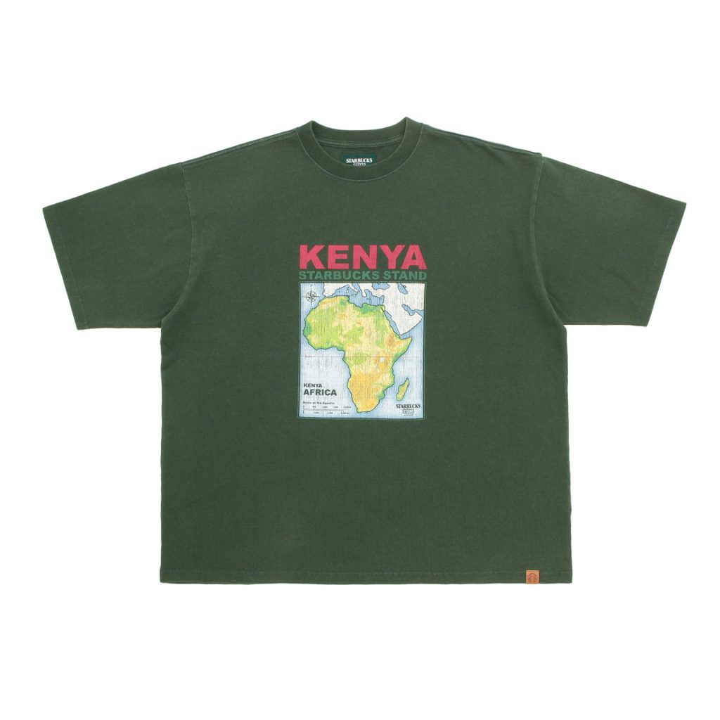 〈STARBUCKS STAND by BEAMS〉「プリントTシャツ KENYA」（9900円）