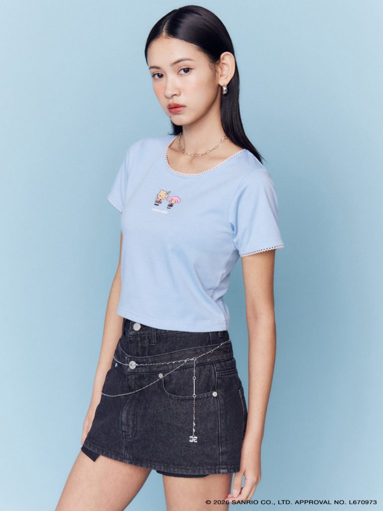 「MINI LACE T/S」（グレー・ブラック・ブルー・5390円）