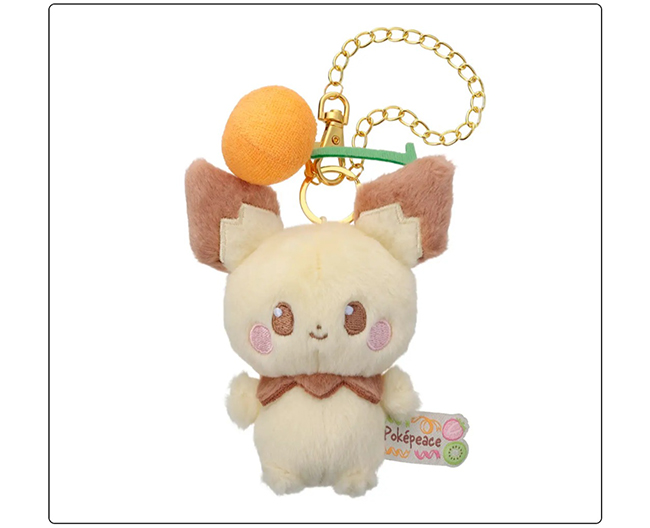 「ぬいぐるみチェーン付マスコット（カラフルVer.）ピチュー」（2640円）　(C)Pokemon. (C)Nintendo/Creatures Inc. /GAME FREAK inc.