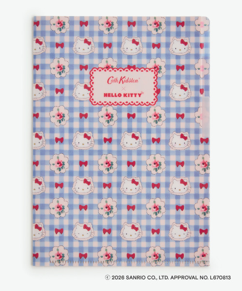 「Cath Kidston × Hello Kitty クリアファイル Sax」（770円）