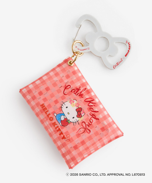 「Cath Kidston × Hello Kitty クリアポーチチャーム Red」（4400円）