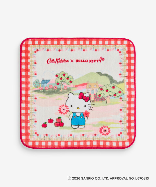 「Cath Kidston × Hello Kitty タオルハンカチ」（1540円）