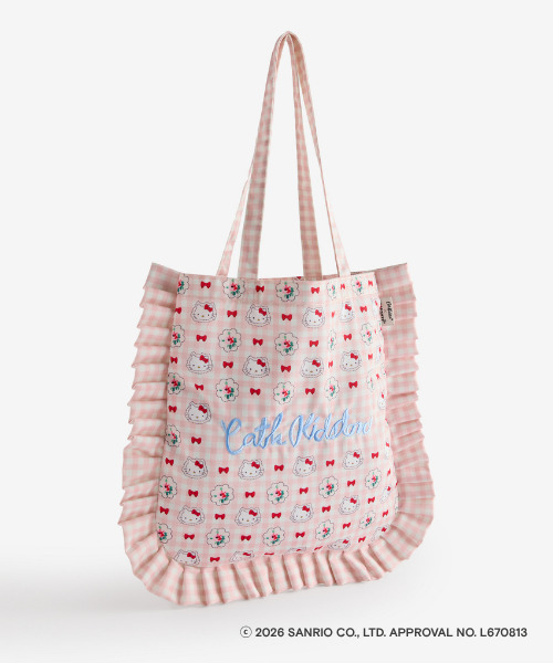 「Cath Kidston × Hello Kitty フリルトートバッグ Pink」（8250円）