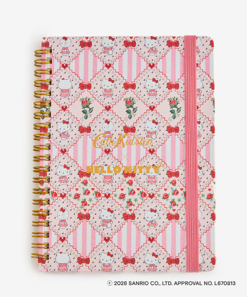 「Cath Kidston × Hello Kitty リングノート Pink」（1760円）