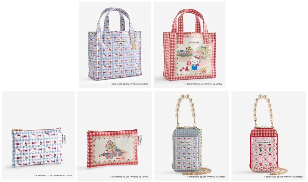 Cath Kidston×ハローキティ」コラボ第2弾！ ギンガムチェックのバッグ