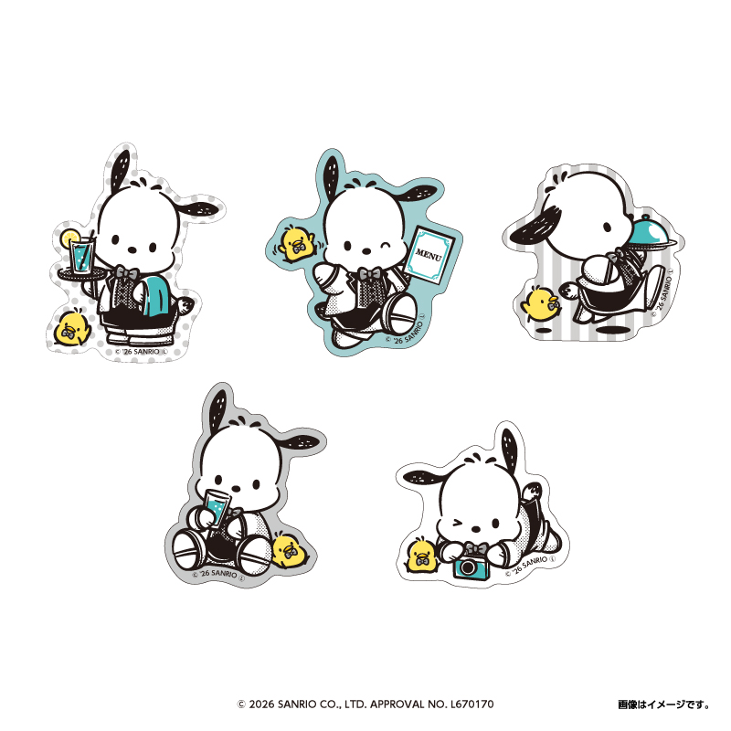 「ダイカットステッカー」（ランダム5種 605円）(C) 2026 SANRIO CO., LTD. APPROVAL NO. L670170