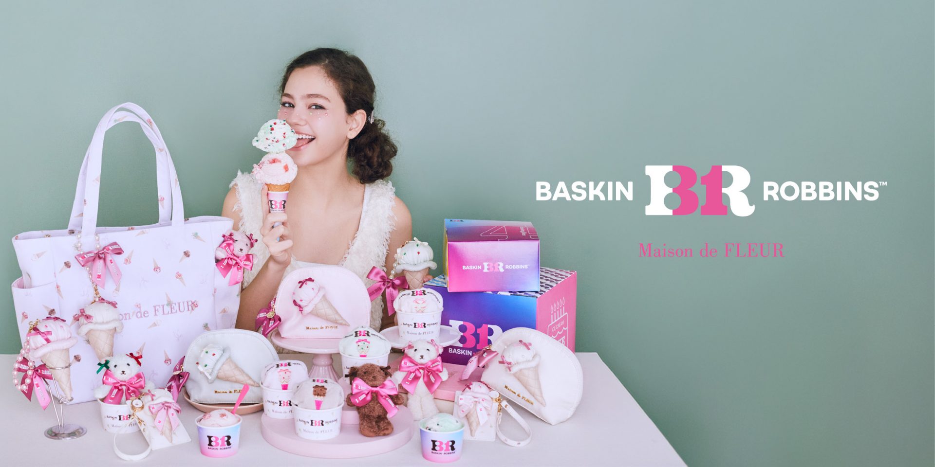初コラボ「Maison de FLEUR×サーティワン」人気フレーバーのアイテムが
