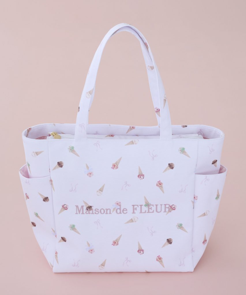 「サーティワン サイドポケットトート」(ライトピンク・8800円)
