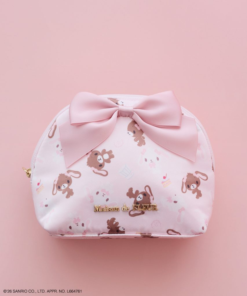 Maison de FLEUR×Sugarbunnies「シュガーバニーズ ラウンドポーチ」（ピンク・4500円）