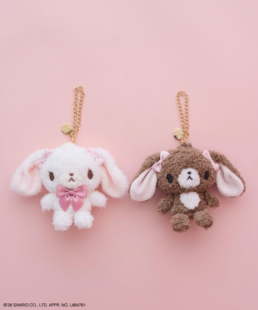 Maison de FLEUR×Sugarbunnies「シュガーバニーズ チャーム」（ホワイト・ライトブラウン・3950円）