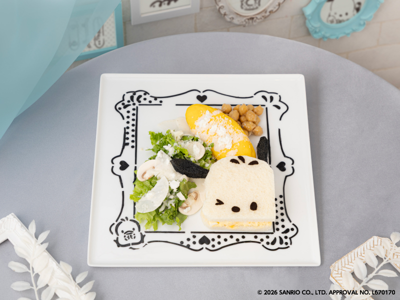 「ポチャッコの額縁たまごサンド」（1790円）(C) 2026 SANRIO CO., LTD. APPROVAL NO. L670170