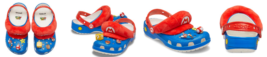 「マリオ クラシック クロッグ」（9900円）(C)Nintendo