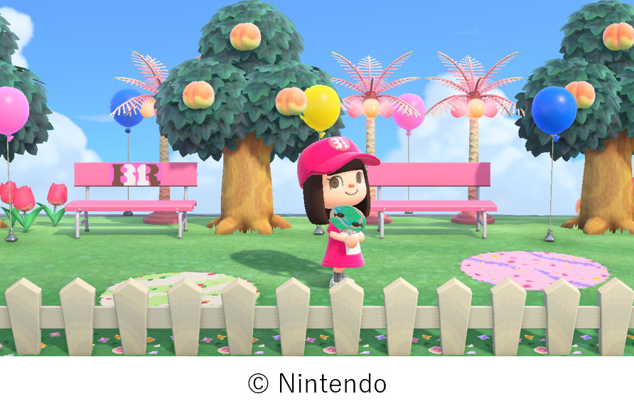 フレーバーデザインのうちわや、歴代のユニフォームのマイデザインも入手可能　(C)Nintendo