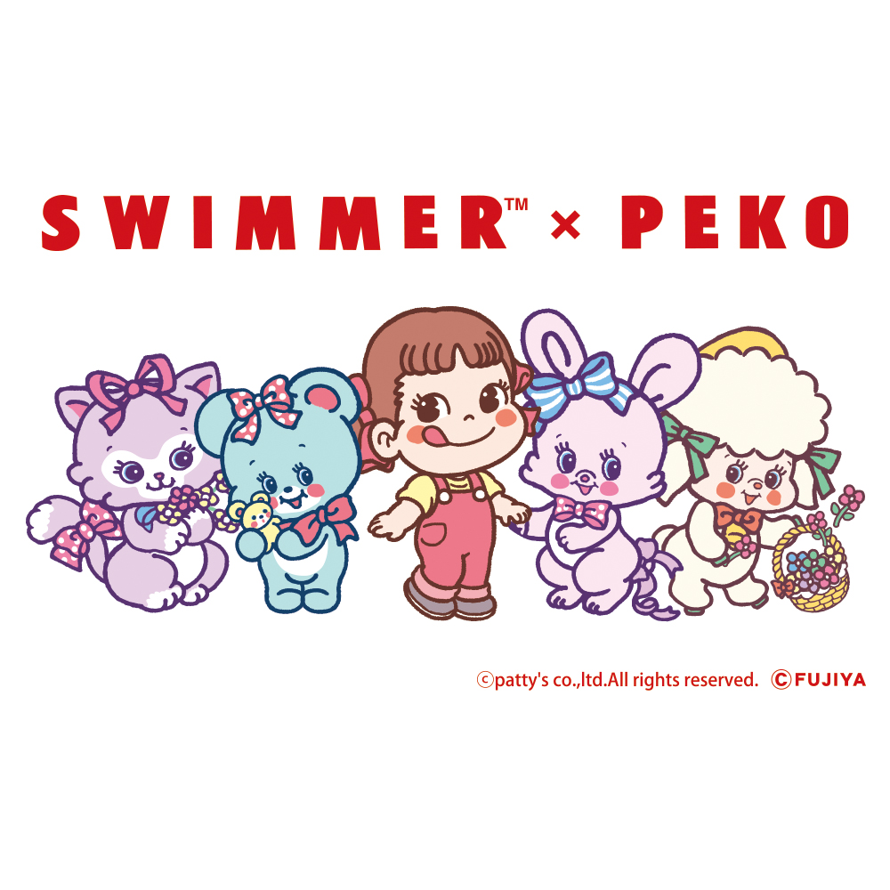 「SWIMMER×PEKO」コラボスイーツ発売　(C)patty's co.,ltd.All rights reserved.(C)FUJIYA