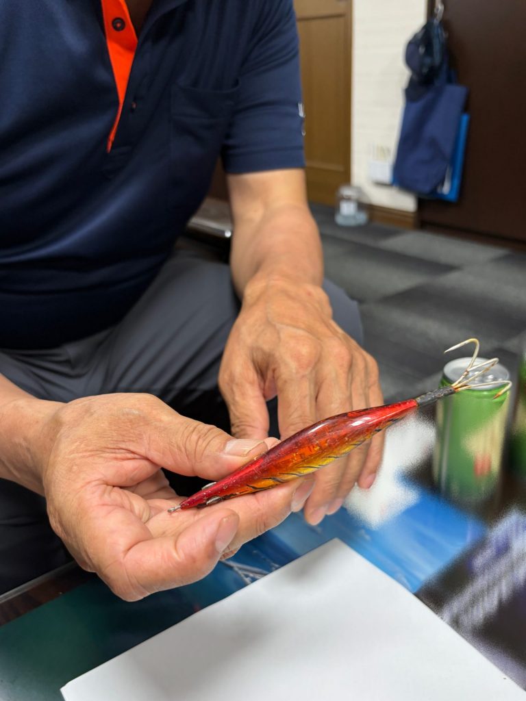 タコ釣りに使用される「タコ餌木」