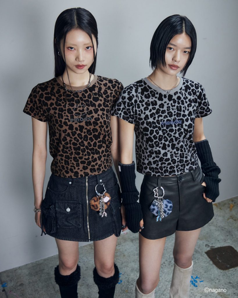 「【ちいかわ】ラインストーンミニTシャツ」（ブラウン・ピンク・グレー・ブラック・5500円）