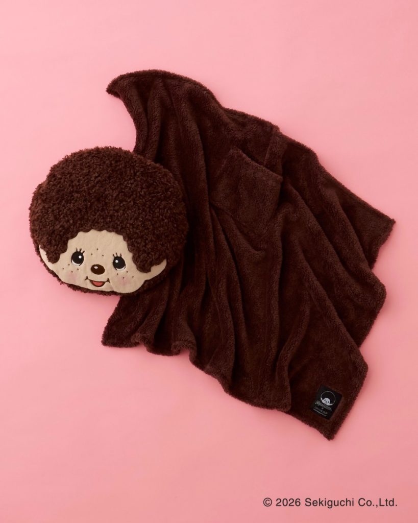 「ポケット付きブランケット入りフェイス型クッション」（5980円）