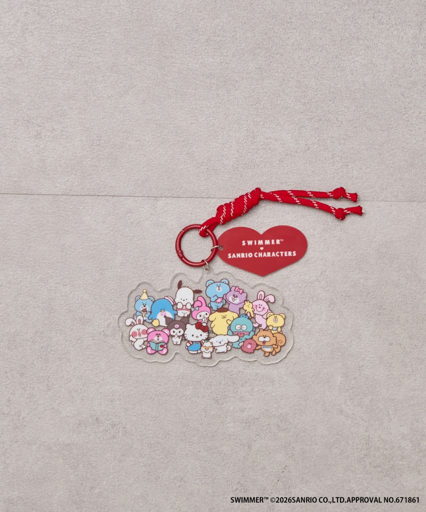 SWIMMER×Sanrio characters Series「集合ビッグサイズアクキーチャーム」（2000円）