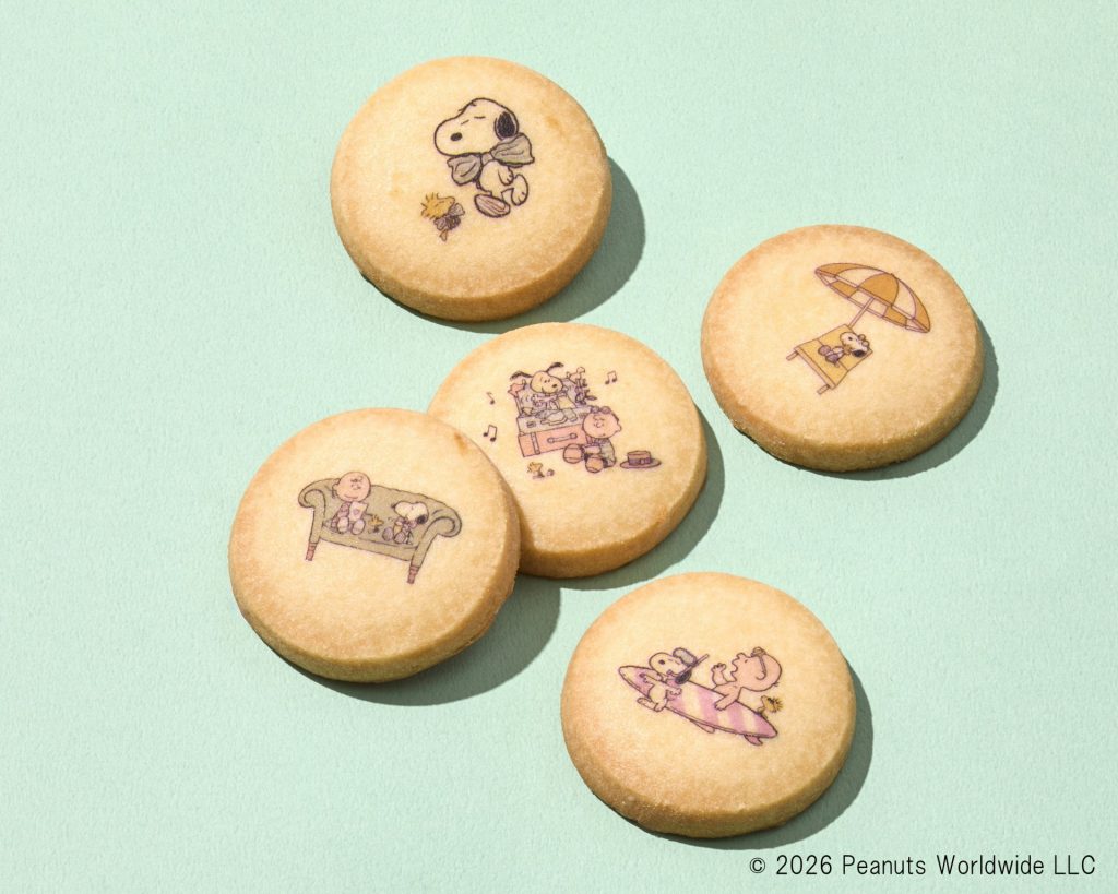 【シーキューブ】の「発酵バターサブレ（5枚入り）」（648円） (C)2026 Peanuts Worldwide LLC