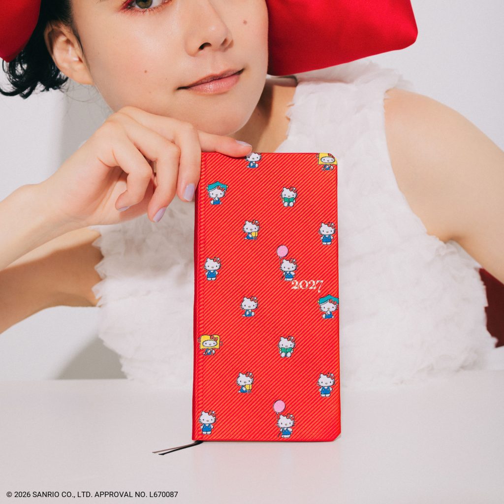 週間手帳weeks「HELLO KITTY/手帳とおともだち」　(C)2026 SANRIO CO., LTD. APPROVAL NO. L670087