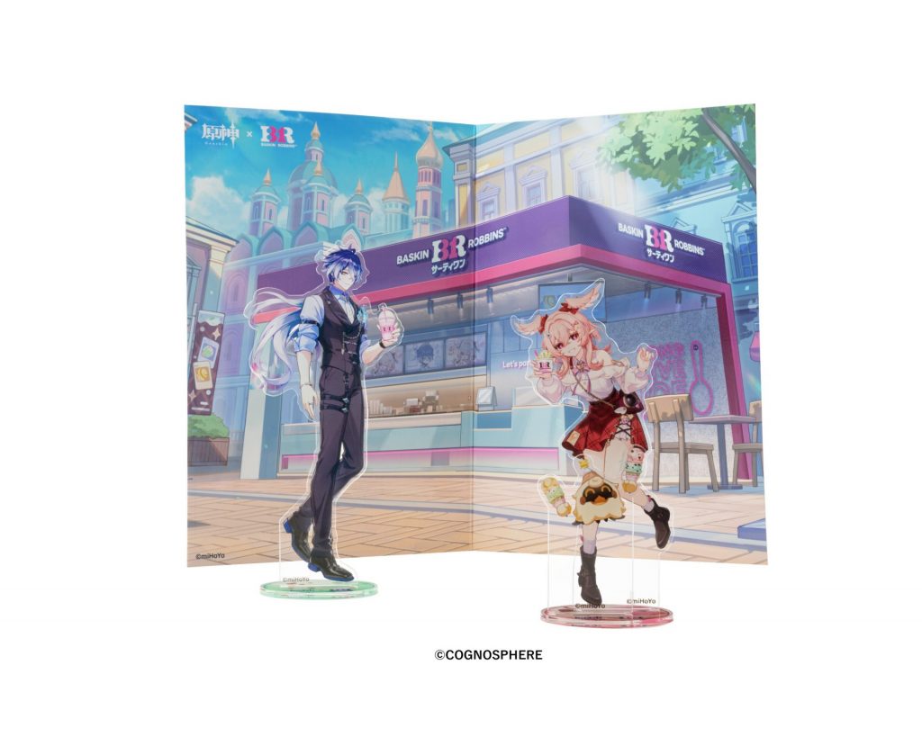 フリンズ（高さ約14cm）とリンネア（高さ約12cm）のアクリルスタンドセット　(C)COGNOSPHERE