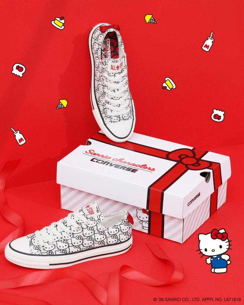 「ALL STAR OX / ハローキティ」（22〜26cm・1万3200円）