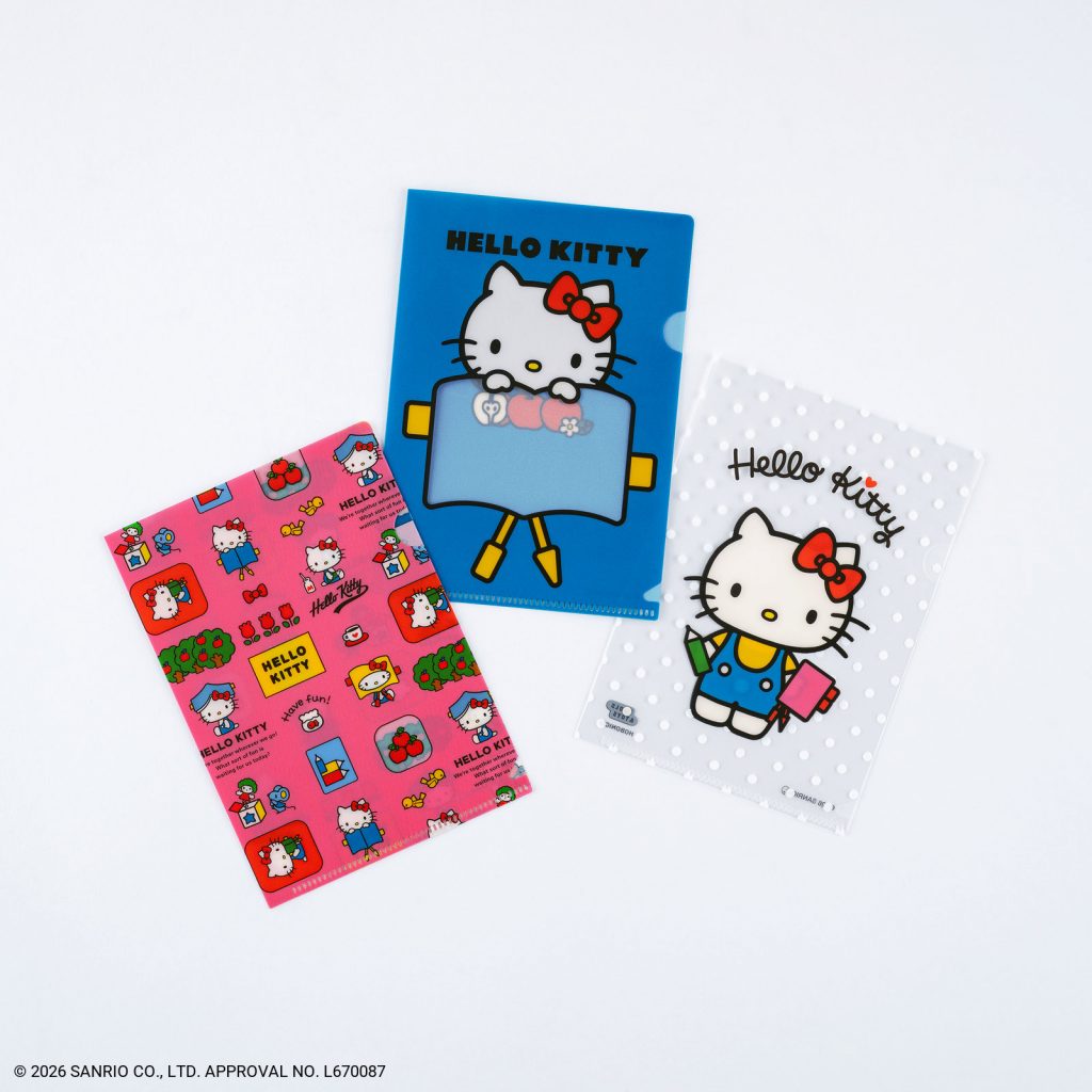 ほぼ日のクリアファイル オリジナルサイズ用（3枚セット）　(C)2026 SANRIO CO., LTD. APPROVAL NO. L670087